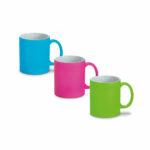Tazza in ceramica con finitura neon 350 mL