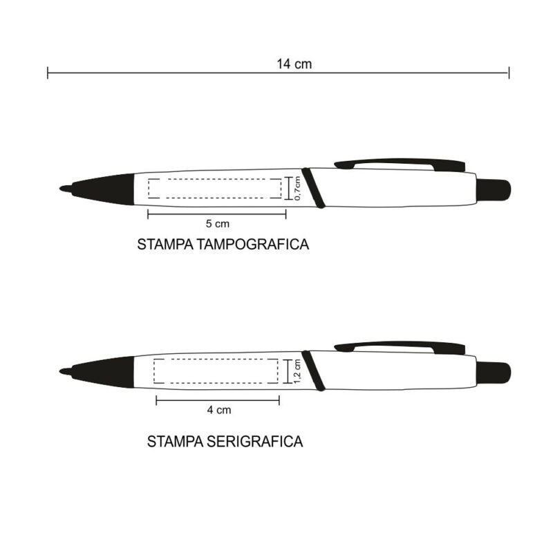 Penna clip in metallo - immagine 2