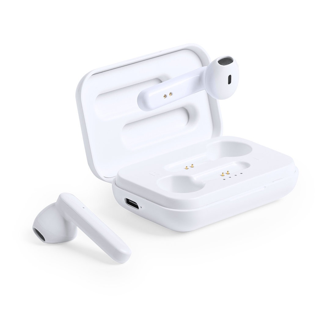 Auricolari con finitura bianca - immagine 2