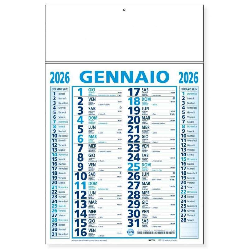Calendario trimestrale - immagine 4