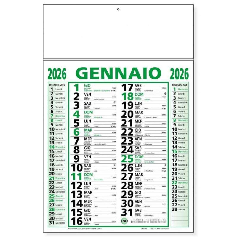 Calendario trimestrale - immagine 2