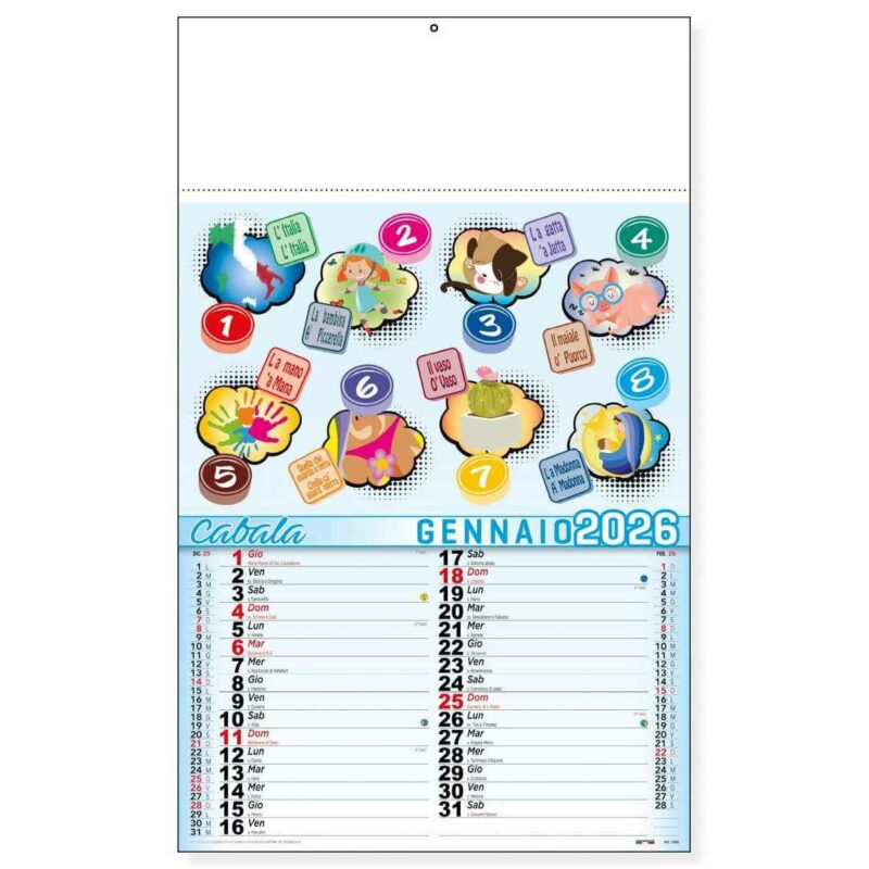 Calendario trimestrale Cabala