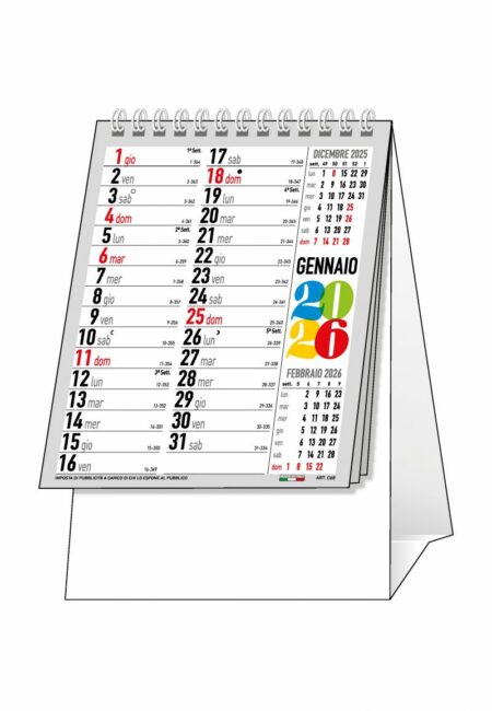 Calendarietto da tavolo