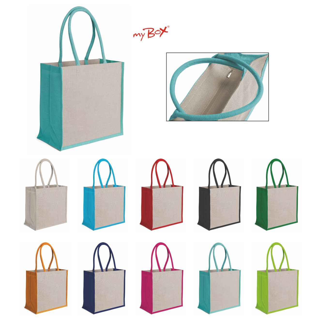 Borsa Mare In Juta E Cotone