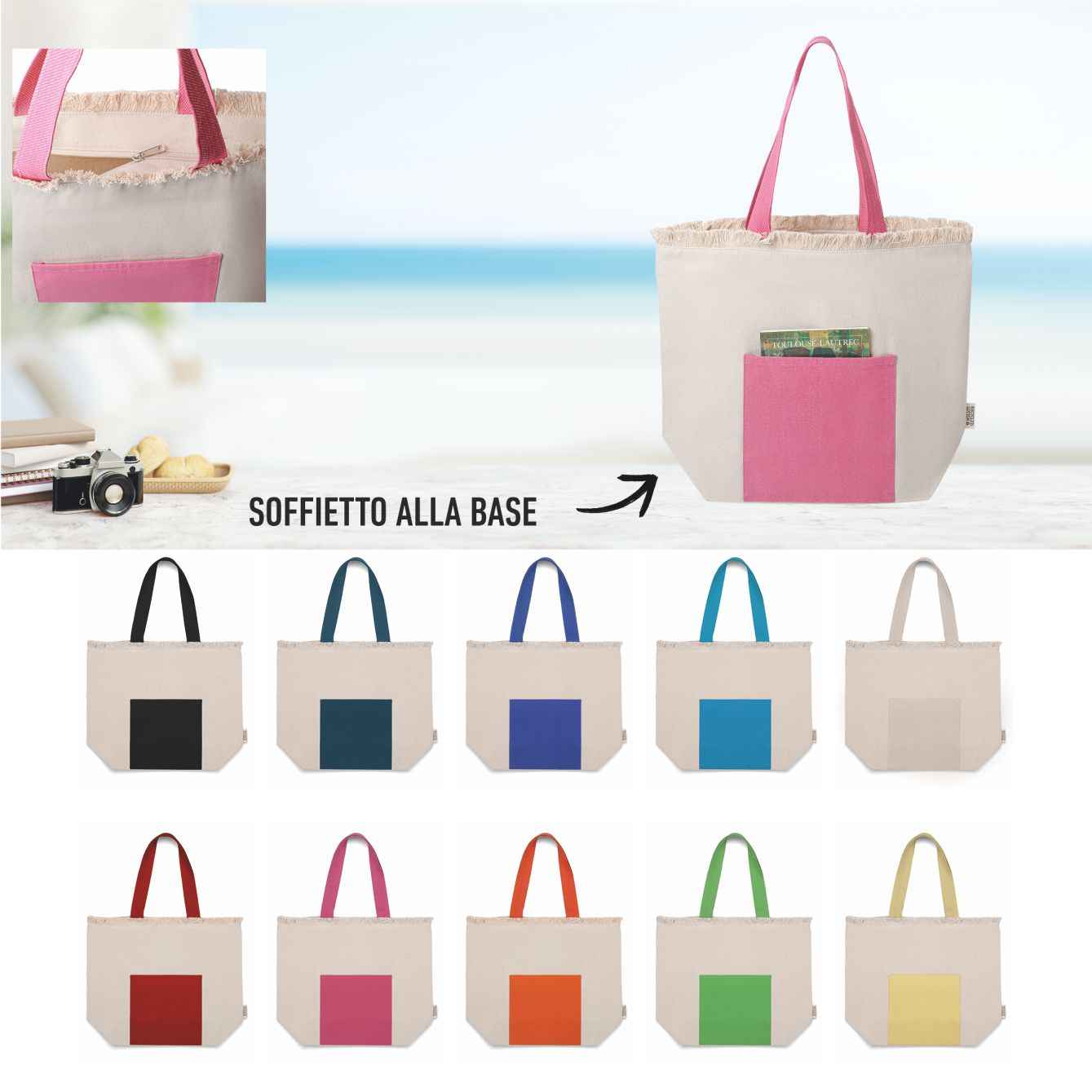 Borsa Mare Cotone Riciclato