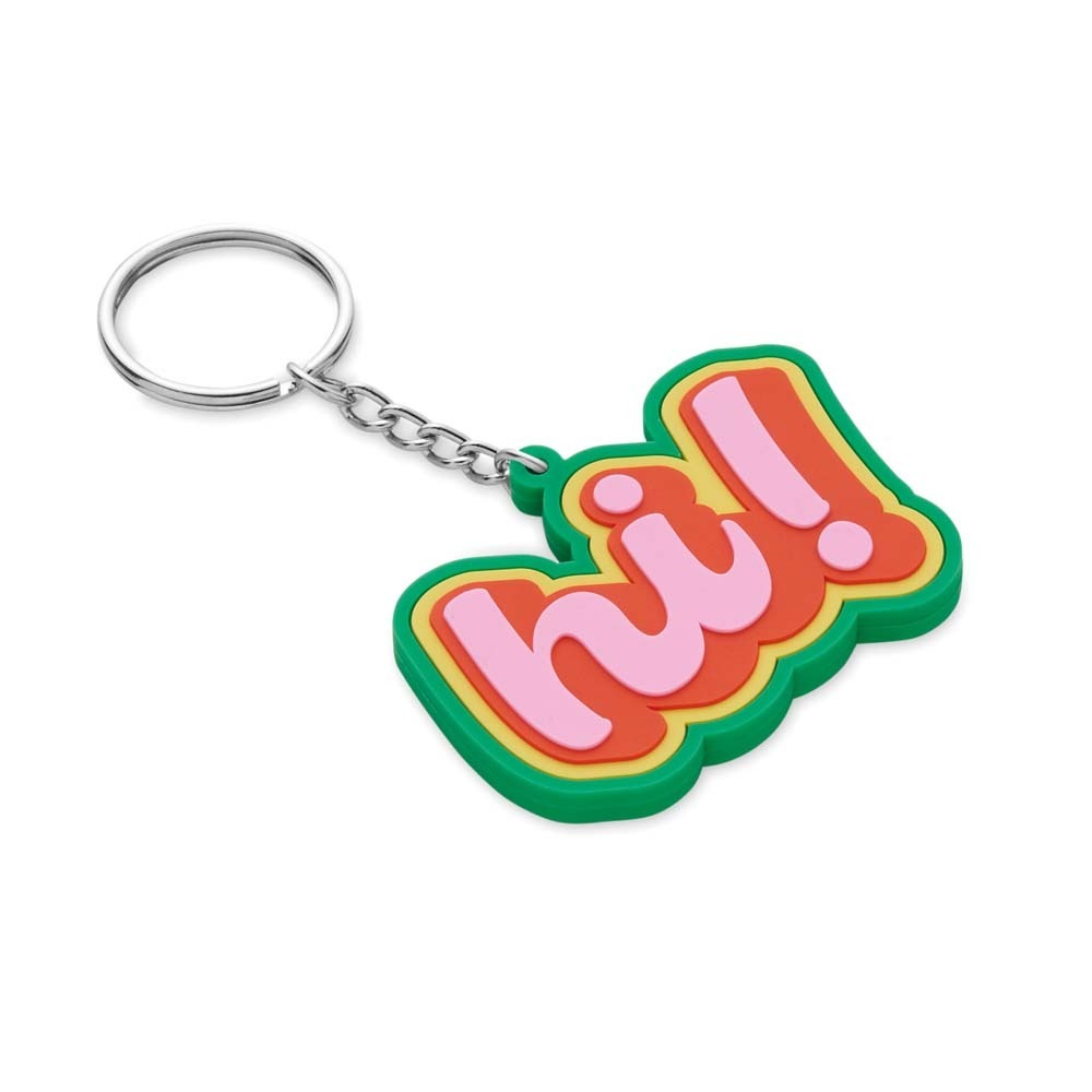 Portachiavi NFC in PVC morbido personalizzato bifacciale - immagine 4