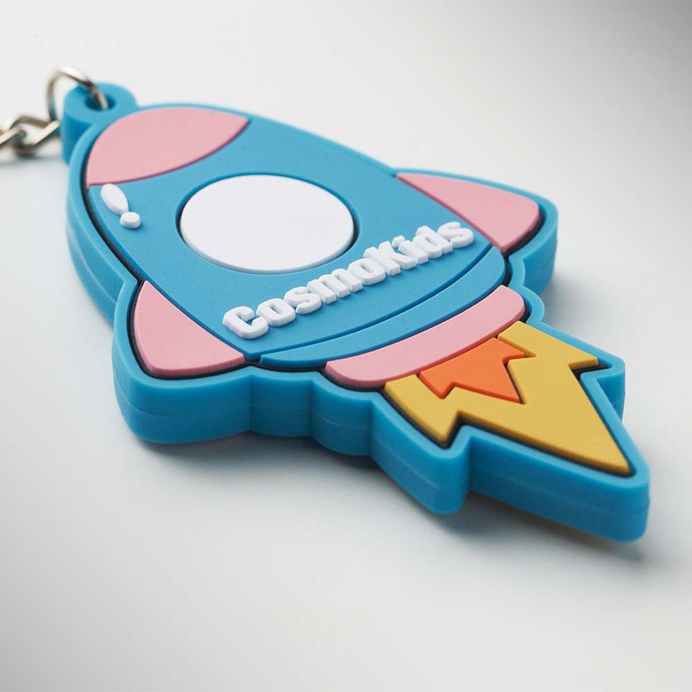 Portachiavi NFC in PVC morbido personalizzato bifacciale - immagine 9