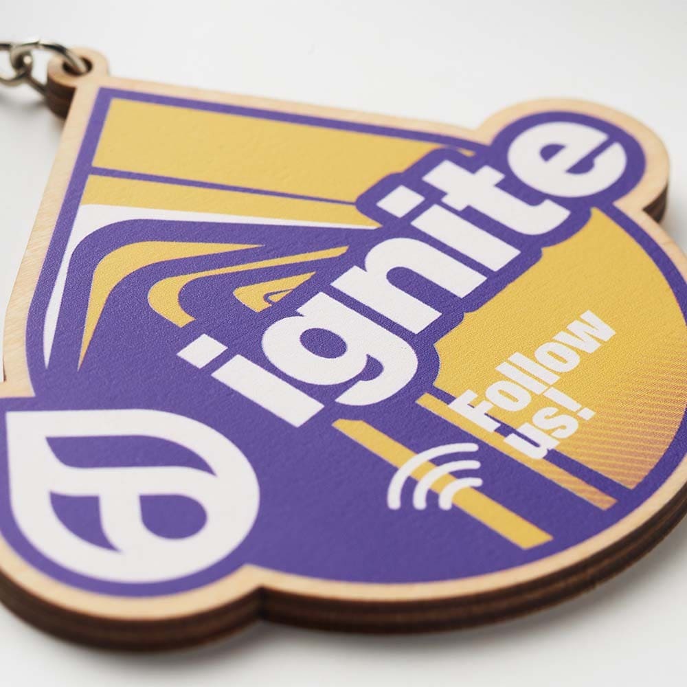 Portachiavi NFC in legno di forma personalizzata - immagine 10