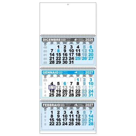 Calendario trittico