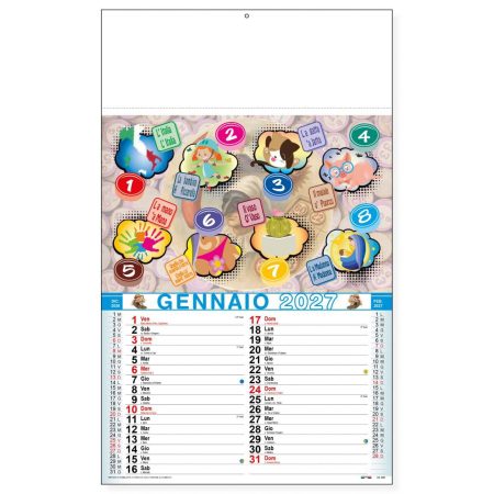 Calendario trimestrale Cabala