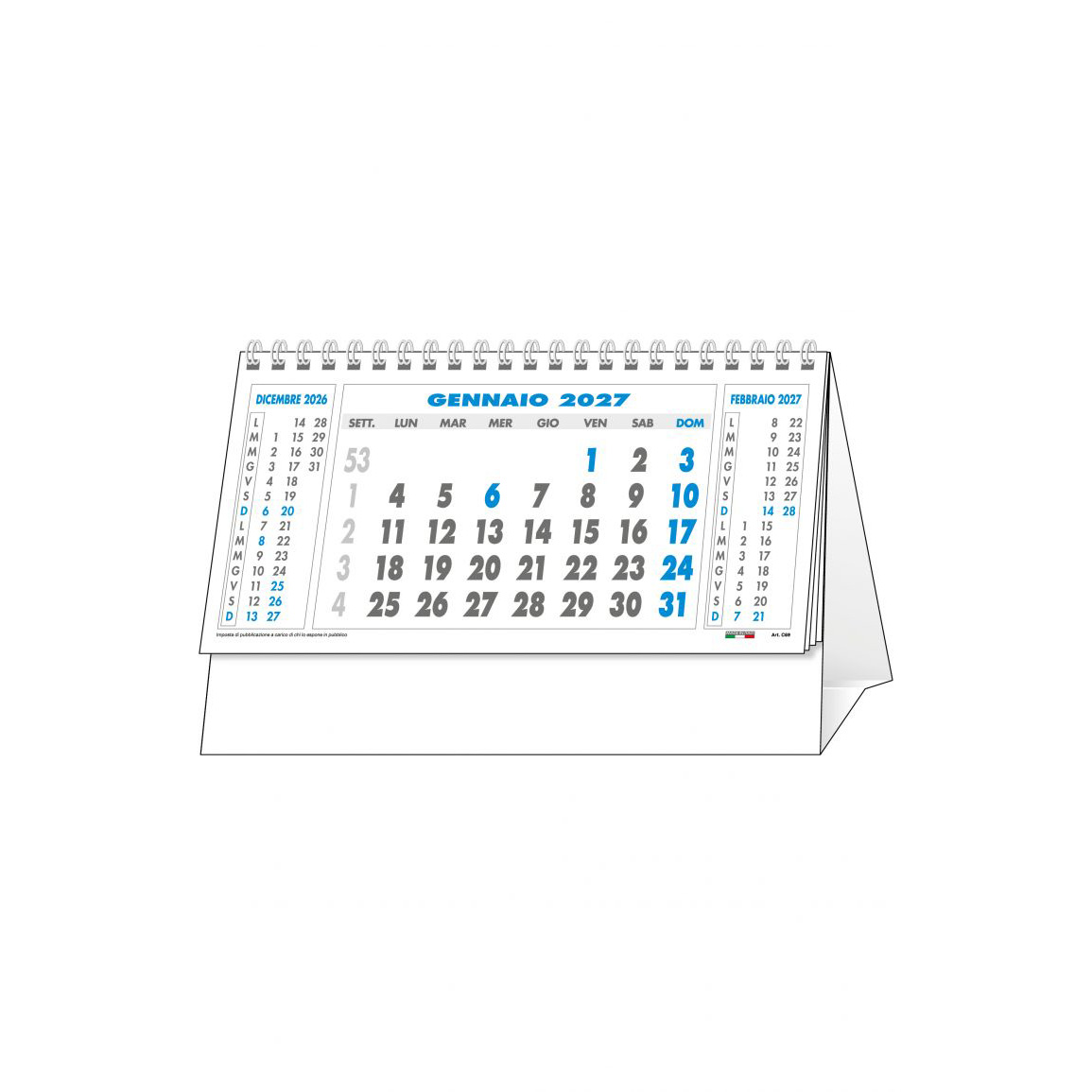 Calendarietto da tavolo