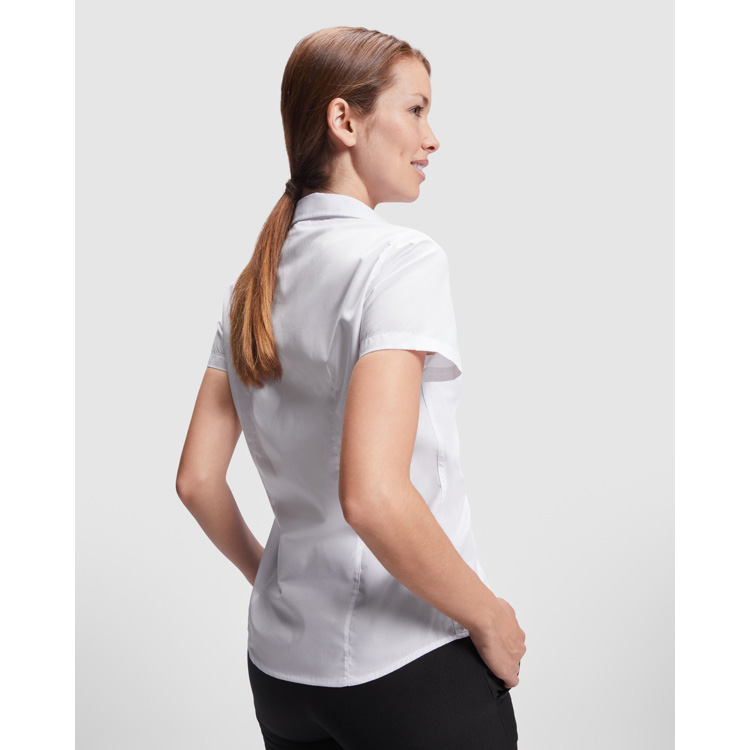 Camicia donna aderente a maniche corte - immagine 6