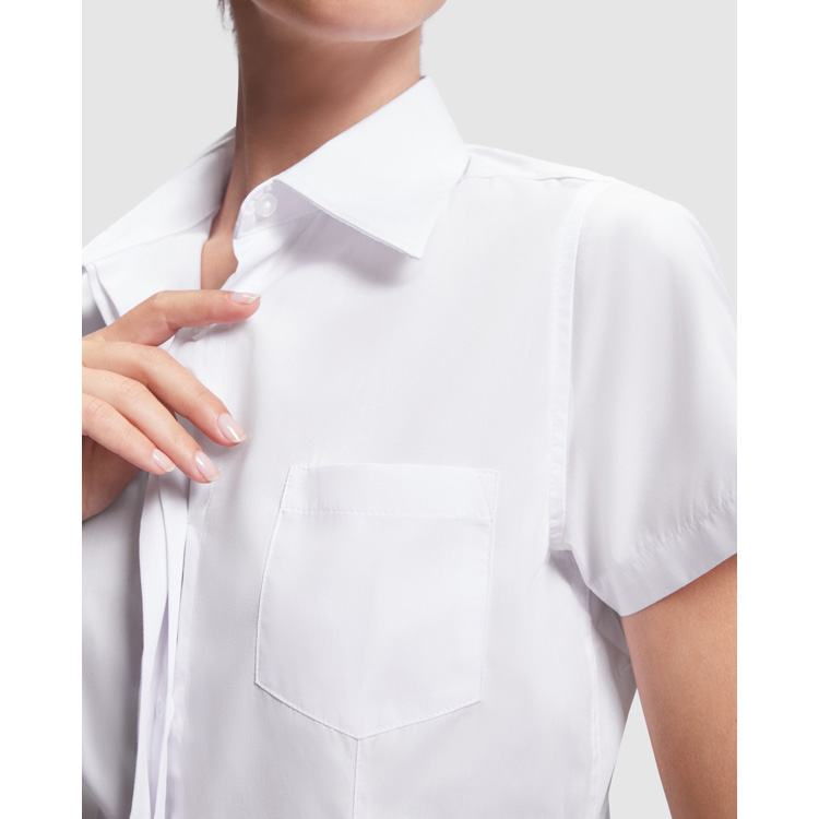 Camicia donna aderente a maniche corte - immagine 7