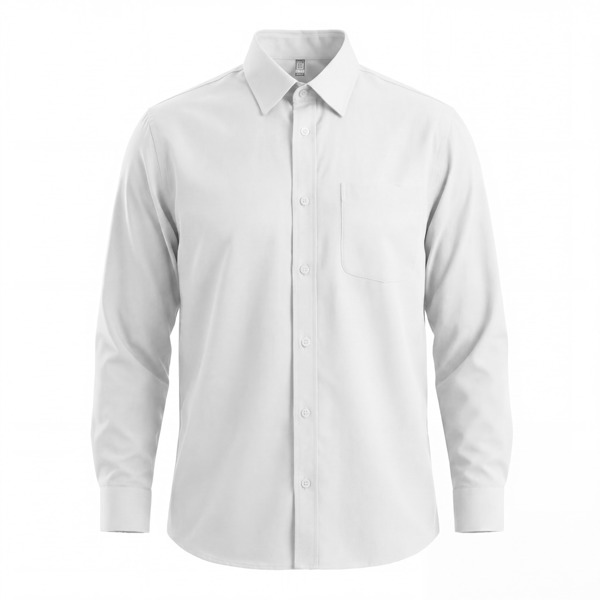 Camicia uomo a maniche lunghe con tasca