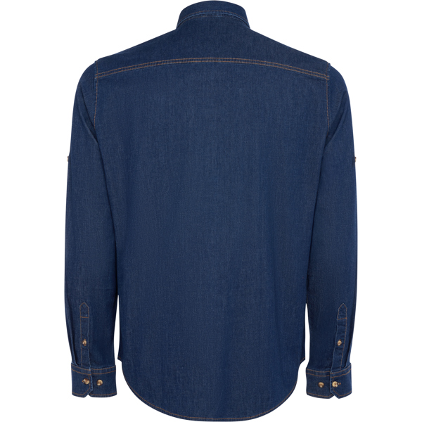 Camicia in denim da uomo a maniche lunghe - immagine 2