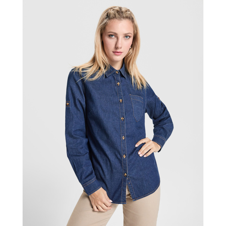 Camicia in denim da donna a maniche lunghe - immagine 5