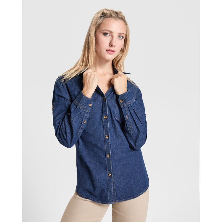 Camicia in denim da donna a maniche lunghe - immagine 6
