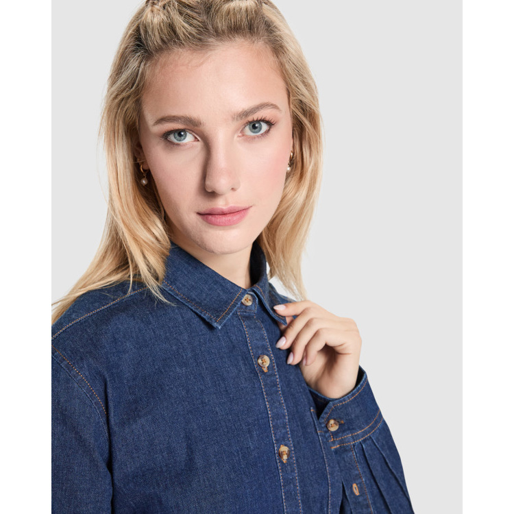 Camicia in denim da donna a maniche lunghe - immagine 7