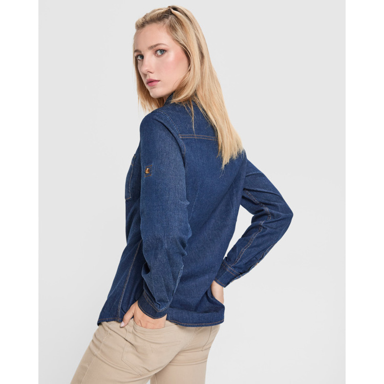 Camicia in denim da donna a maniche lunghe - immagine 8