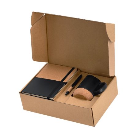 Set di taccuino, penna e tazza